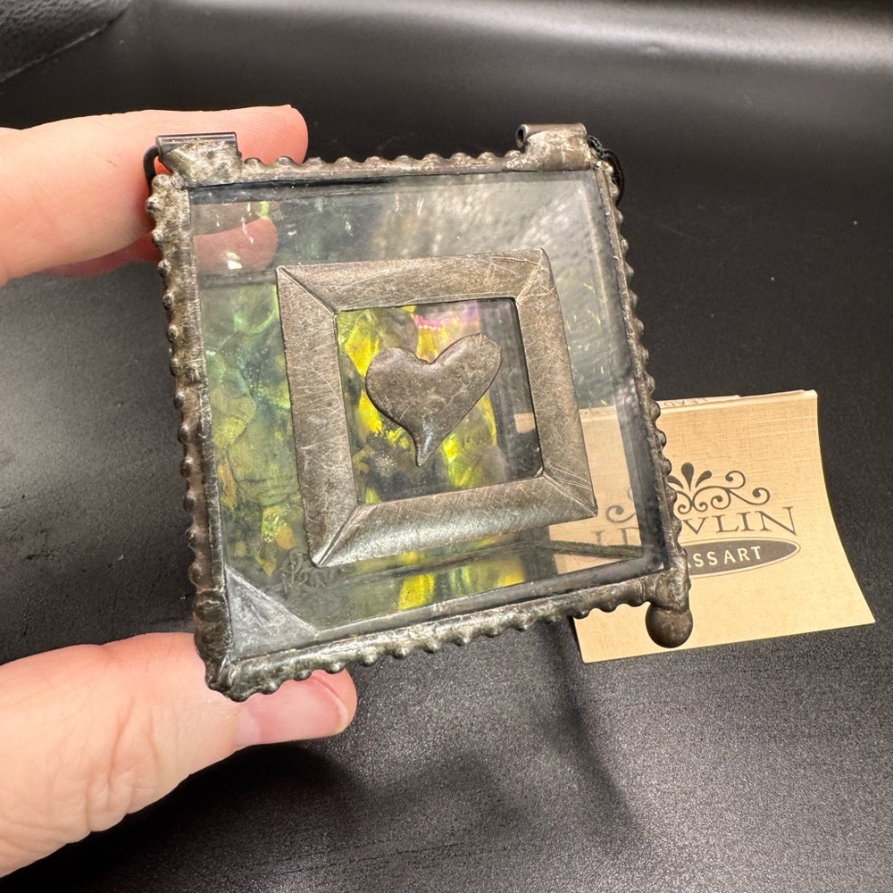 J. Devlin Glass Art Heart Trinket Box - Picture 6 of 9